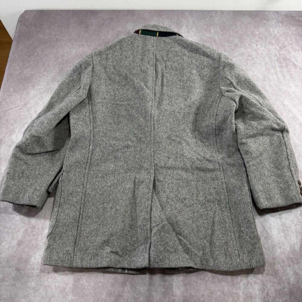 VTG 80s Polo Ralph Lauren Gray Wool Prep Crest Sportcoat Blazer Jacket L USA - Picture 9 of 16